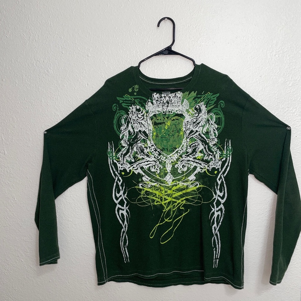 Y2K Thermal Grunge Tribal Cremieux XL